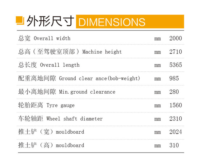 k8凯发国际DLS865-9A 5.8吨轮式液压挖掘机外形尺寸